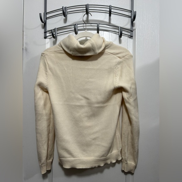Lauren Ralph Lauren Cream ribbed knit Pullover Sweater Womens SP petite classic - Picture 2 of 15